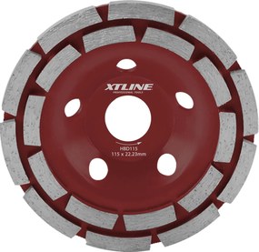 XTLINE Diamantový brúsny kotúč dvojradový | 125x5x22,2 mm