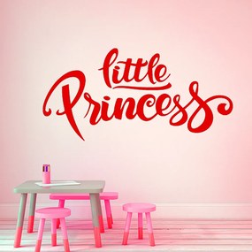 Veselá Stena Samolepka na stenu na stenu Nápis Little princess Farba: čierna