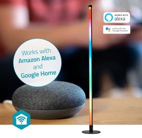 Nedis WIFILD20RGBW- LED RGBIC Stojacia lampa Smartlife LED/10W/230V 2700-6500K+DO