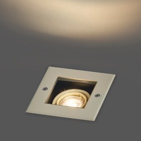 Moderné zemné bodové svietidlo béžové GU10 50 mm otočné a naklápacie IP65 - Oneon