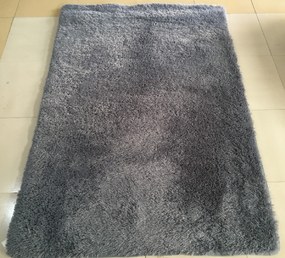 TA Koberec GREY GREY SILK Sivý Obdĺžnikový Rozmer: 80x150 cm