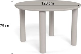 Jídelní stůl Magee 120 cm šedý