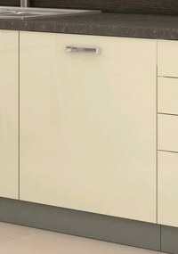 Dolná kuchynská skrinka Karmen 60D, 60 cm, šedá/krémová