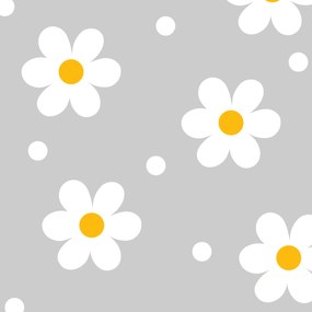 PIPPER. Textilná nálepka na stenu "Sedmokrásky a bodky"