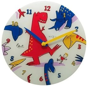 Dětské nástěnné hodiny 8813 Nextime Dino Dance 30cm
