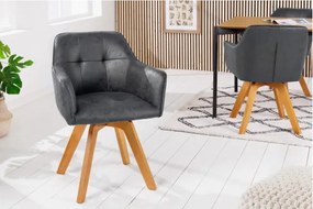 Stolička 40023 Loft Mikrofaser Antik Šedá - Komfort-nábytok