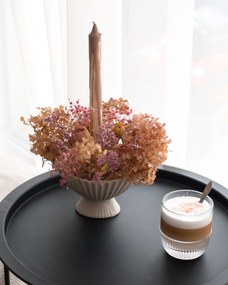 ferm Living Misa na ovocie Fountain kamenina bílá 19 x 13 cm