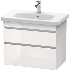 DURAVIT DuraStyle závesná skrinka pod umývadlo, 2 zásuvky, 730 x 448 x 610 mm, biela vysoký lesk, DS648102222