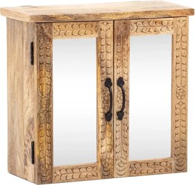 furniture-nabytek.cz - Masívna zrkadlová skrinka Santa Cruz z dreva mango, povrchová úprava, prírodná