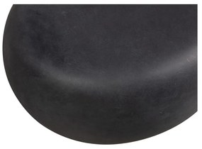 Antracitový okrúhly konferenčný stolík ø 50 cm Pebble – vtwonen