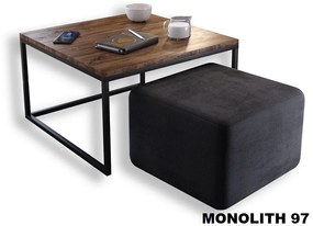 KONFERENČNÝ STOLÍK BELLA DUB STIRLING + TABURET ZAMAT