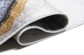 Moderný sivý koberec s abstraktným vzorom Šírka: 120 cm | Dĺžka: 170 cm
