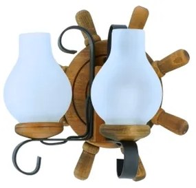 Nástenné svietidlo TIMONA 2xE14/40W/230V buk