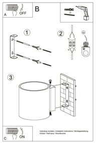 Brilagi -  LED Nástenné svietidlo FRIDA 1xG9/3,5W/230V betón