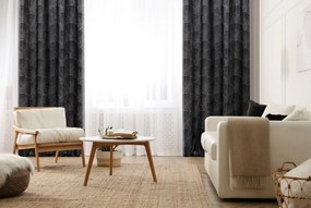 Dekorstudio Hotový záves Pierre Cardin z lesklou potlačou - čierny