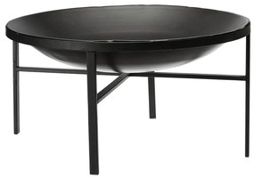 Čierne kovové prenosné ohnisko FRANKA