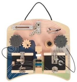 Small Foot - Motorická doska so zámkami a otáčavými prvkami