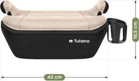 Detský podsedák do auta Cabby 30 béžový / čierny