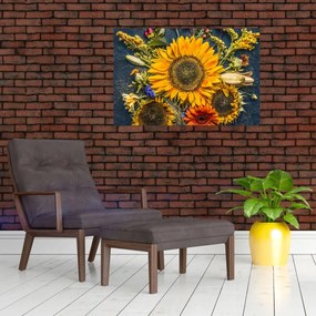 Obraz - Jesenné kvety (90x60 cm)