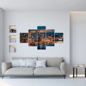 Obraz nočného mesta (125x70 cm), 40 ďalších rozmerov