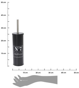 WC kefa Seven, čierna/s chrómovými prvkami