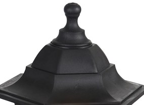 Romantický lucerna čierna IP44 - New Haven