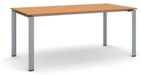 Rokovací stôl INFINITY so sivostriebornou podnožou 1800 x 900 x 750 mm, čerešňa