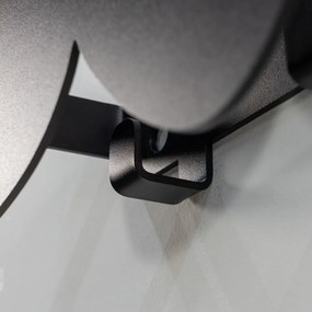 Čierny kovový nástenný vešiak Tumulo – Spinder Design