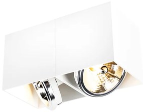 Dizajnové bodové biele obdĺžnikové 2-svetlo - Box