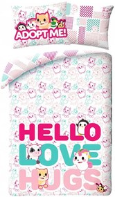 Bavlnené posteľné obliečky Adopt Me! - Roblox - 100% bavlna - 70 x 90 cm + 140 x 200 cm