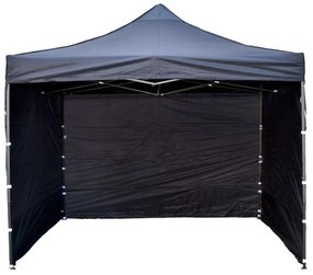 Záhradná párty stan 3x3m 3 steny - čierny