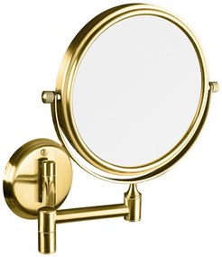 Sapho Sapho, závesné kozmetické zrkadlo, priemer 140mm, obojstranné, zlatá lesklá, XP012G