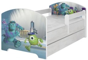 Babyboo Detská posteľ 140 x 70 cm - Monsters 140x70