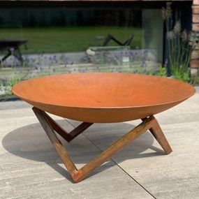 ZÁHRADNÉ OHNISKO NEREO CORTEN 100 cm