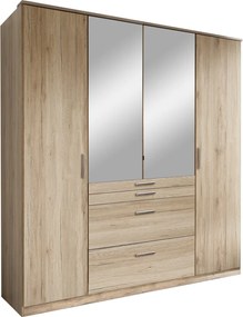 Šatníková skriňa Aachen, 180 cm, dub san remo