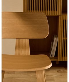 Jedálenská stolička v dekore duba v prírodnej farbe Gena – Kave Home