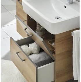 Kúpeľňová skrinka pod umývadlo Pelipal Quickset 919 dub 53 x 52 x 43 cm