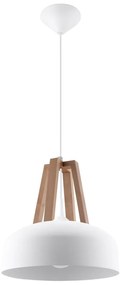 Biele závesné svietidlo Sollux Olla