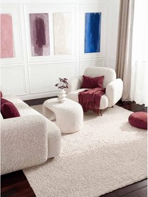 Slonovinový ručne tkaný koberec z materiálu buklé 120x170 cm Notting Hill Portobello – Ted Baker