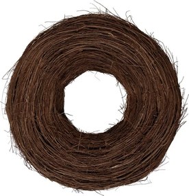 Prírodný hnedý prútený brestový veniec Elm L - Ø 60*18 cm