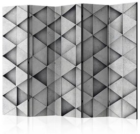 Paraván - Grey Triangles II [Room Dividers]
