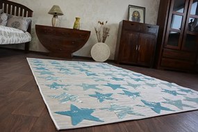 Koberec LISBOA 27219/754 Hviezdy tyrkys