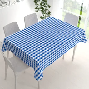 Biante Teflónový obdĺžnikový obrus TF-070 Modro-biela kocka 140x180 cm