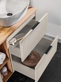 Comad Kúpeľňová skrinka pod umývadlo Adel Cashmere 80 kašmír