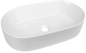 Mereo Mereo, umývadlo na dosku bez prepadu, 530x315x135 mm, okrúhle, keramické, MER-UC533214O