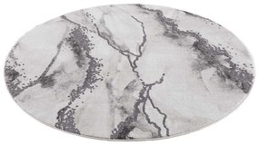 Dekorstudio Moderný okrúhly koberec CHIC 9272 - sivý Priemer koberca: 120cm