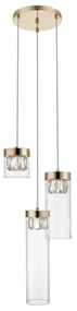 Zuma Line P0389-03D-F7AC - Krištáľový luster na lanku GEM 3xG9/28W/230V P0389-03D-F7AC