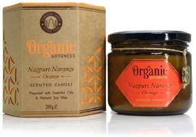 Song of India Vonná sviečka s viečkom Organic Goodness 200 g Nagpuri Narangi - Pomaranč
