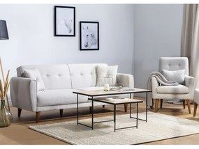 Sedacia súprava 3+1 Arizona (Krémová). Akcia -18%. Vlastná spoľahlivá doprava až k Vám domov. 1072451