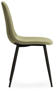 Zelené čalúnené jedálenské stoličky v súprave 4 ks Minka – Marckeric